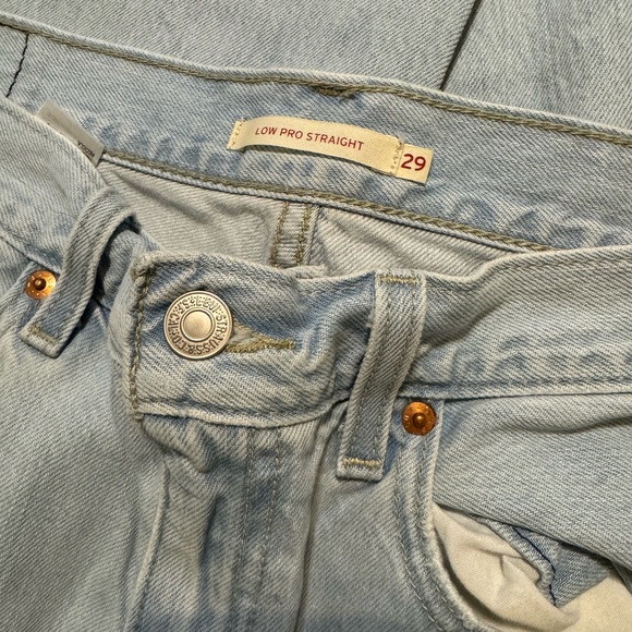 Levis Low Pro Straight Jeans Size 29 - Picture 3 of 4